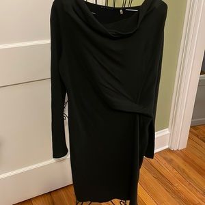 Designer jersey knit dress